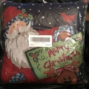 Santa merry Christmas pillow